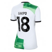 Ženski Nogometni dresi Liverpool Cody Gakpo #18 Gostujoči 2023-24 Kratek Rokav